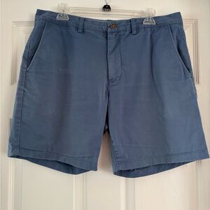 Bonobos Blue Flat Front Shorts with Classic Chino Style